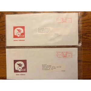 Rare NFL St. Louis Cardinals press release envelopes 1976 1985